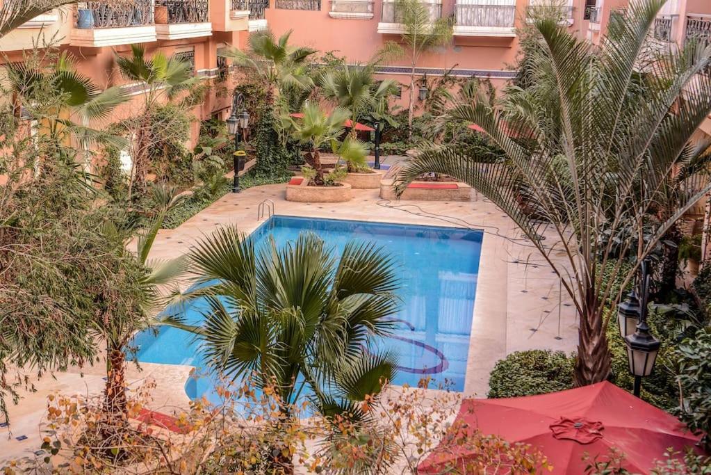 Beautiful, Great Equipped 122 M Holiday Apartment Near Majorelle Garden And Gueliz With Pool Views And A Large Balcony And Terrace Marrakesh Eksteriør billede